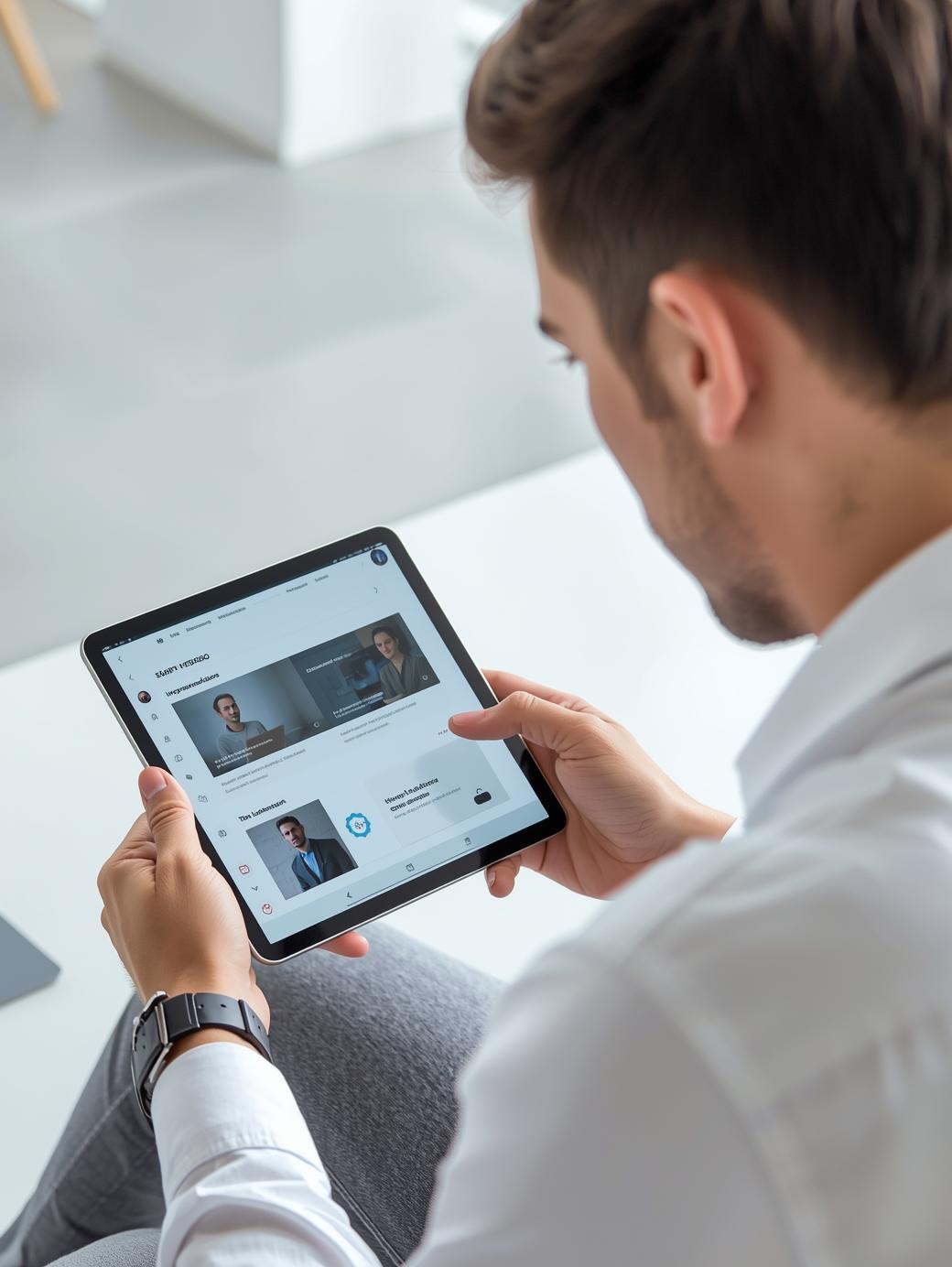 Colaborador aprendendo de forma rápida e online através do Microlearning Corporativo