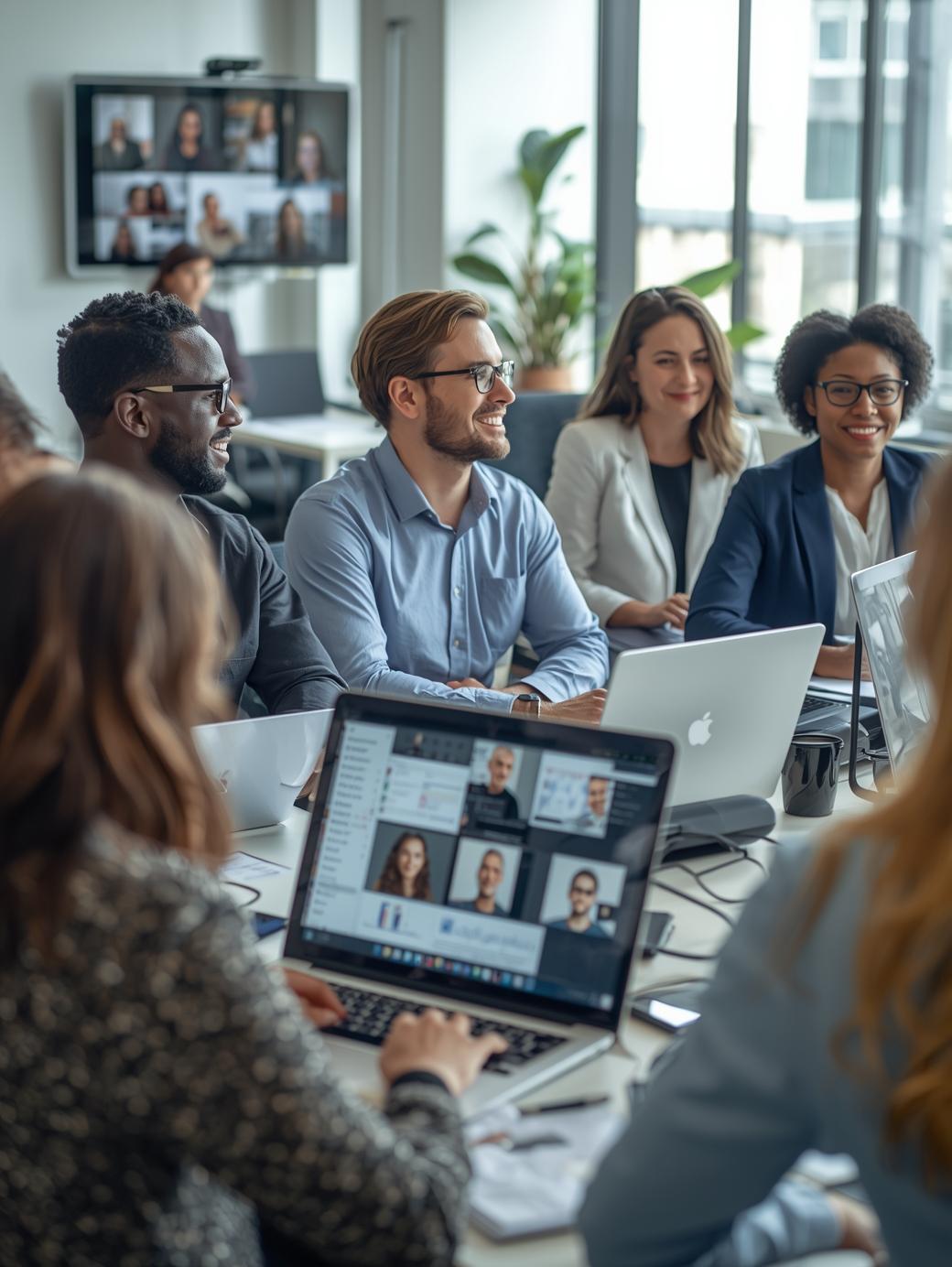 Colaboradores reunidos para um traimento in company